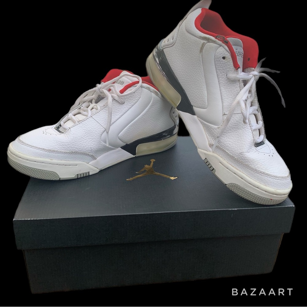 jordan big fund white and red
